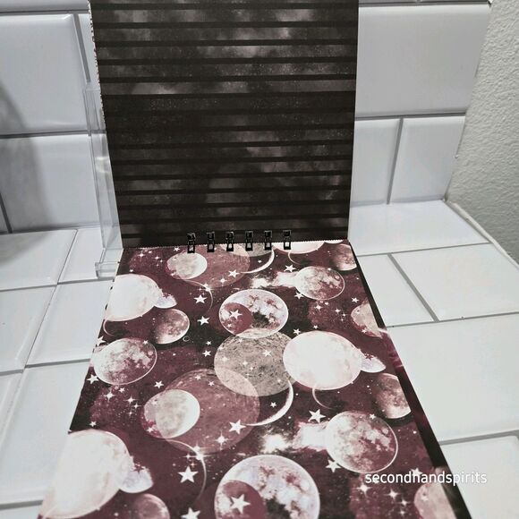 Dark Aesthetic Witchy Journal – Handmade Spiral Notebook ~ 30 pages Cardstock - Picture 12 of 15